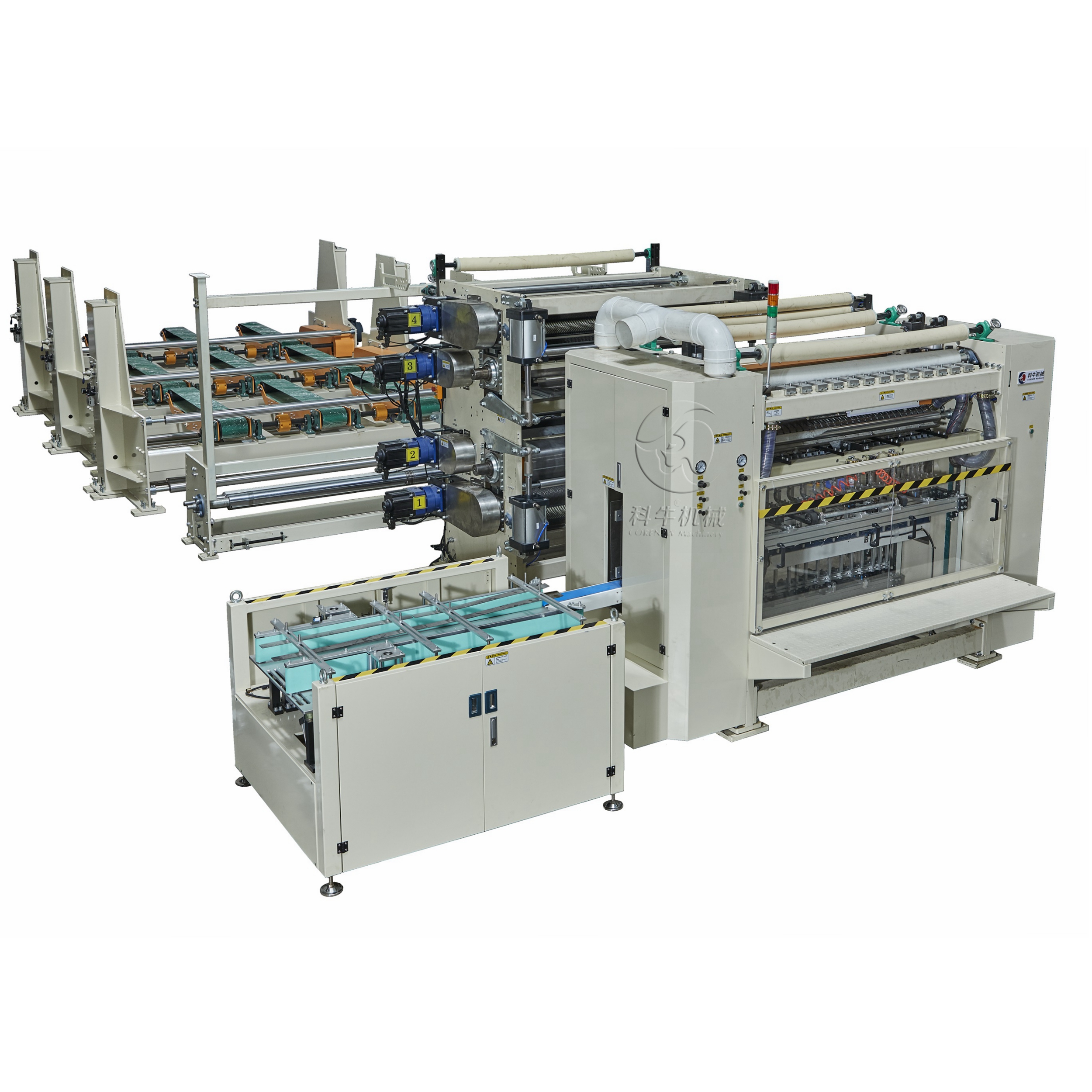 Fully Automatic Bottom Pull Facial Tissue Making Machine (with glue-less lamination)